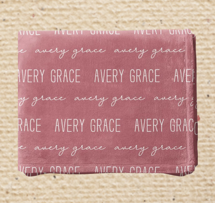 Custom Name Baby Blanket